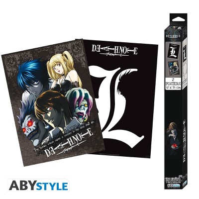 DEATH NOTE - Set 2 Chibi Posters - L & Group (52x38)