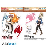 FAIRY TAIL - Stickers - 16x11cm/ 2 sheets - Natsu & Lucy
