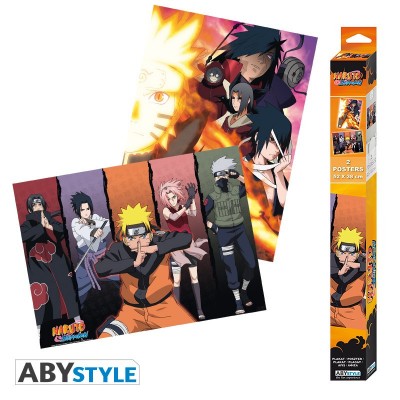 NARUTO SHIPPUDEN - Set 2 Chibi Posters - Groups (52x38)