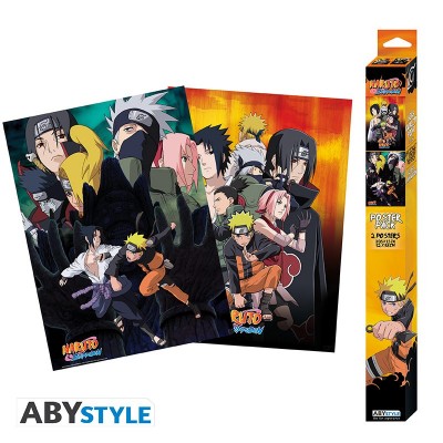 NARUTO SHIPPUDEN - Set 2 Chibi Posters - Ninjas (52x38)