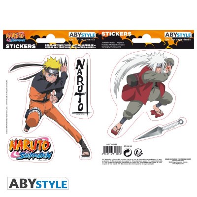 NARUTO SHP - Stickers - 16x11cm/ 2 sheets - Naruto/ Jiraiya