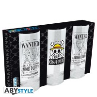 ONE PIECE - 3 glass set