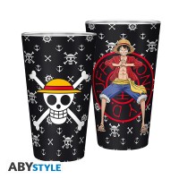 ONE PIECE - Large Glass - 400ml - Luffy