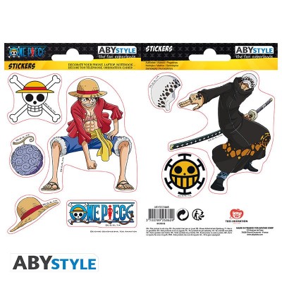 ONE PIECE - Stickers - 16x11cm/ 2 sheets - Luffy & Law