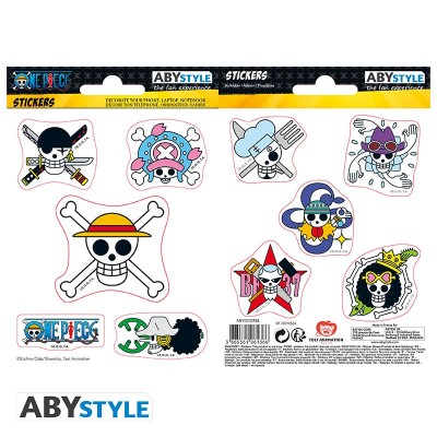 ONE PIECE - Stickers - 16x11cm/ 2 sheets - Straw Hat Skulls