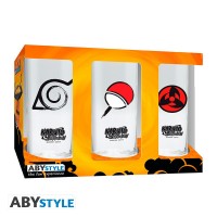 NARUTO SHIPPUDEN - 3 glass set