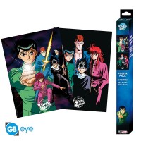 YU YU HAKUSHO - Set 2 Chibi Posters - Yusuke and his group (52x38)