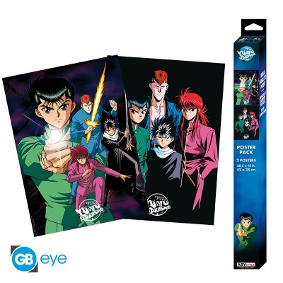 YU YU HAKUSHO - Set 2 Chibi Posters - Yusuke and his group (52x38)
