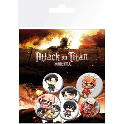 ATTACK ON TITAN - Badge Pack - Chibi Characters