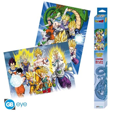 DRAGON BALL - Set 2 Chibi Posters - Groups (52x38)