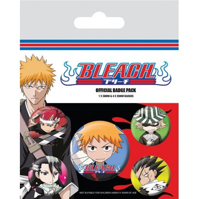 Bleach Pin Badges 5-Pack Chibi Characters